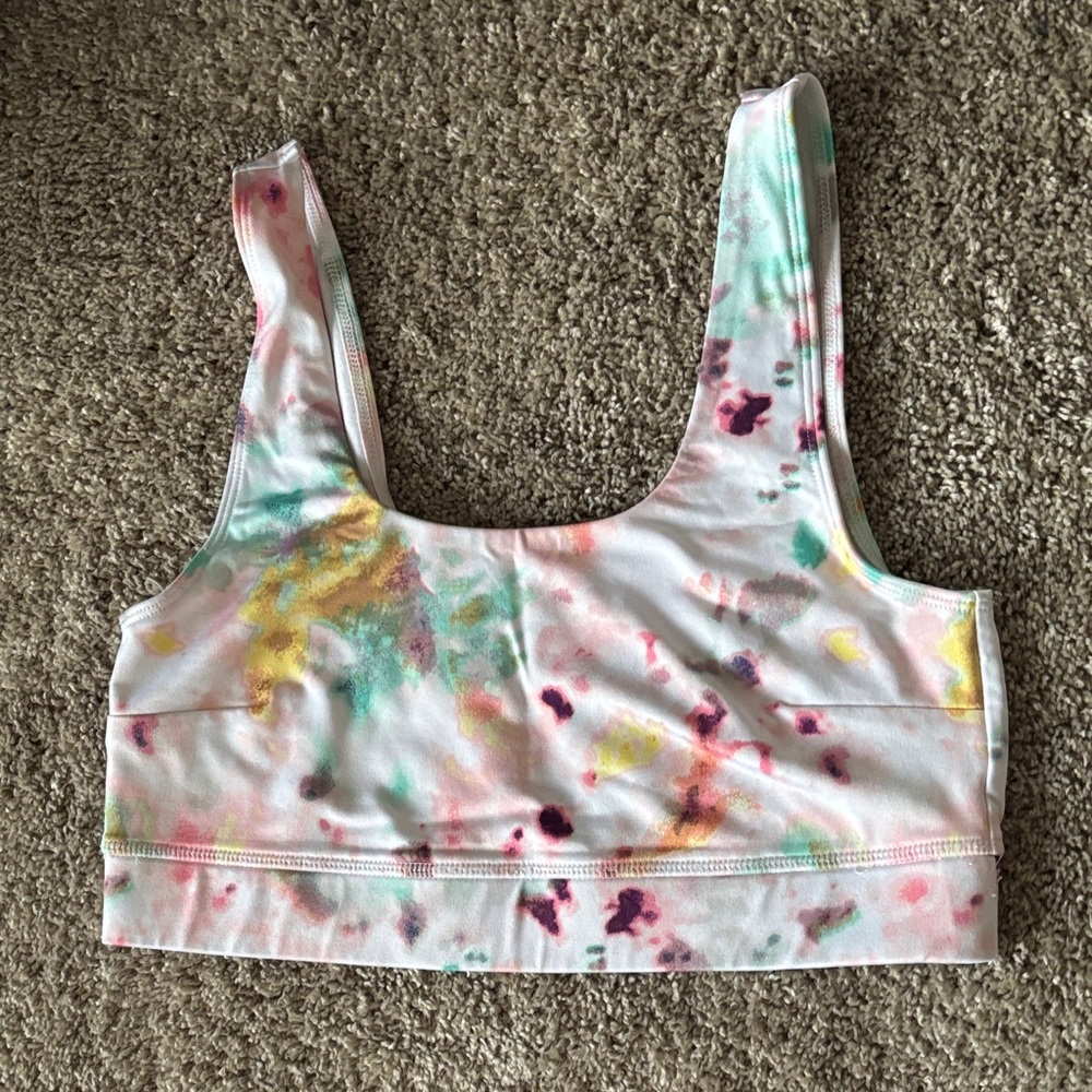 Jenni Multicolor Tie-Dye Sports Bra